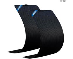 RFWR® Flexibel Zonnepaneel 400W Set van 2 voor Campers en Off-Grid Gebruik