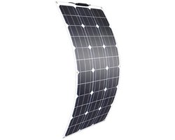 Rustive Zonnepaneel - Flexibel - 100W - 12V - Plug and Play - Voor Thuis, Camper, Boot & Caravan - Aan te sluiten op Accu