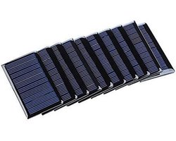 Set van 10 DIY Zonnecellen: 2V 150mA Polycristallijn voor Elektronica Projecten en Duurzame Energie