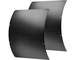 Set van 2 flexibele plug and play zonnepanelen - 400w "Urban center" - Zwart