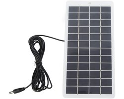 Solar Panel, 5W 12V Portable High Efficiency Solar Module Polycrystalline Solar Panel with DC Interface, Energy Saving Solar Charger Panel for Small Solar Systems