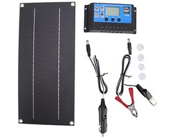 Solar Panel Kit,600W 18V 11.8x5.7in 15oz Monocrystalline Silicon Solar Charger,Solar Panel Charger Kit with Waterproof 100A Charger Controller for RV Camping Emergency Portable Generator Power Station