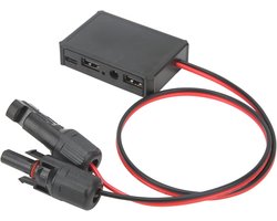 Spanningsstabilisator voor Zonnepanelen - USB en TYPE C Adapter voor Oplaadapparaten