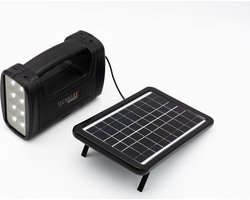 Technaxx TX-199 Zonne-energie Kit - 3W - Oplaadbaar - 5 Meter kabel - Zwart
