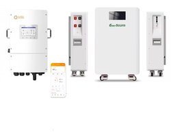 Thuisbatterij 15.3 Kwh- Thuisbatterij met omvormer - Thuisbatterij voor zonnepanelen - Thuisaccu - Thuisbatterij - drie fase omvormer - Solis omvormer - Thuisbatterij 15Kwh