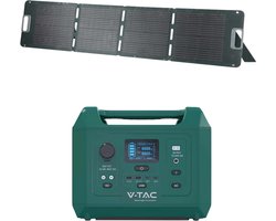 V-TAC VT-10120 Draagbare powerstation 300W en Opvouwbare Zonnepaneel 120W