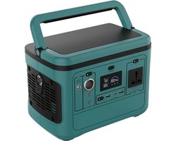 V-TAC VT-606 600W Draagbaar Stroomstation 568Wh Draadloze Oplader Zonne-energie Gereed Groen