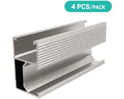 V-TAC Zonnepanelen - Structuur Toebehoren - 1200mm - Zilveren Rail - 4 stuks/verpakking