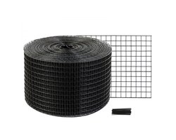 Vogelwering voor zonnepanelen - Zonnepaneelgaas - Afmeting 20,3 m x 30,5 cm - Maas 1,27 cm - Roestwerende PVC-coating - Inclusief 50 ringdraden - Duivenwerend