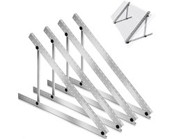 Warmfay 4 stuks zonnepaneelhouders 114 cm