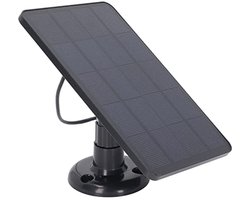 Waterdicht Zonnepaneel 10W voor Draadloze Beveiligingscamera - Verstelbare Wandmontage