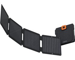Xtorm Draagbaar Zonnepaneel Opvouwbaar – 28W Solar Panel – SolarBooster – Outdoor / Kamperen – Zonne-energie – Flexibel – Monokristallijn Zonnepaneel – EFTE - Zwart