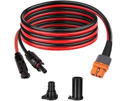 Zonne-naar-XT60i Kabel 10AWG - Connector Adapter XT60i Vrouwelijke Verlengkabel voor Draagbare Power Station Zonnegenerator Zonnepaneel (18 m)