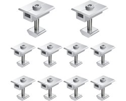 Zonnemodule beugel eindklem kit bevestiging - zonnepaneelhouder 10 stuks - zonnepaneelmodule bevestiging hoogte 30mm