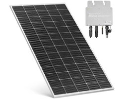 Zonnepaneel Balkon Set – Solar Paneel – Photovoltaïsch Systeem – Energie Kit – Balkon Zonne-energie – 300W Monokristallijn – IP65 Water- en Stofbestendig