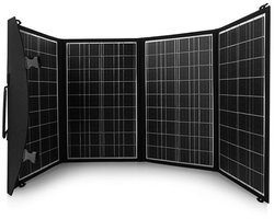 Zonnepaneel, oplader, 60W, 2 USB-poorten, zwart en oranje, A06