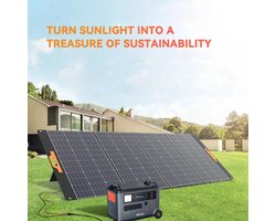 Zonnepaneel – Opvouwbaar Solar Panel – Draagbaar Zonnepaneel – Outdoor Zonnepaneel – Kampeer Zonnepaneel – 400W Vermogen – 23% Energie Efficiëntie – Waterdicht & Weerbestendig