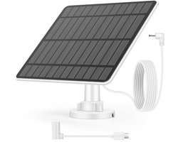 Zonnepaneel voor Bewakingscamera - 5W Zonnepaneel met USB-C Adapter en 4 Meter Kabel
