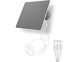Zonnepaneel voor buitencamera met batterij en bewakingscamera