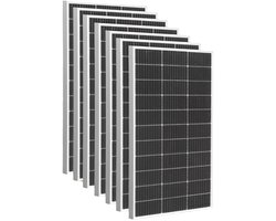 Zonnepaneel - Zonnepanelen - Monokristallijne - Waterdicht - met Glas - en Aluminium Frame - Lichtgewicht - 1050W - 7stuk - voor Boot - Camper - Caravan - RV of Tuin