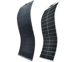 Zonnepaneel - Zonnepanelen - Zonne-energie - Zonne-kit - Monocrystalline Silicon - Flexibel - Monocrystalline Silicon - 200W - 2 Stuks - IP68 Waterdicht - voor Boot - Camper - Caravan - RV - Tuin - Wit
