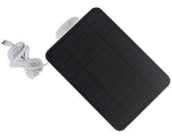 Zonnepaneelcamera 4W 5V voor Arlo Ring Blink Veiligheidsbeugel 360° Buiten 4W5V Zonnepaneel Knipperende Buitencamera VMA4600 IP65 Waterdichte Oplader met Verstelbare Zwarte