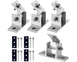 Zonnepaneelhouder dakhaken 4 stuks bevestiging zonnemodule Z-houder montage voor campers daken muren