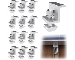 Zonnepaneelhouders voor Z-hoek Bevestiging - 12 Stuks voor Plat Dak