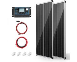 Zonnepanelen Compleet Pakket - Plug & Play met Stekker - Zonnepaneel Plat Dak - 100W