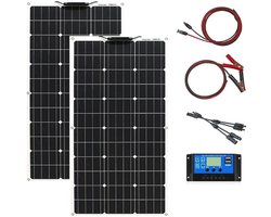 Zonnepanelen Compleet Pakket - Plug & Play met Stekker - Zonnepaneel Plat Dak - 200W