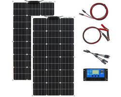 Zonnepanelen Compleet Pakket - Plug & Play met Stekker - Zonnepaneel Plat Dak - Omvormer