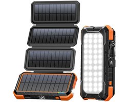 Zylo® Draagbaar Zonnepaneel - Solar Charger - Opvouwbaar Zonnepaneel - 18w - 40x86x168cm - Oranje
