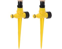 2-delige tuinsproeier, ABS-plugsproeier voor druppelirrigatie, groene koeling, 360 graden roterende sproeier voor de tuin