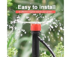 20 Stuks Instelbare Microdruppelaar voor Irrigatie in de Tuin - Verstelbare Sproeier met 8 Water Outlets - Drip Irrigatie Gereedschap
