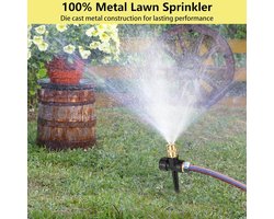 360° draaibare tuinsproeier met automatische bewatering voor gazon en tuinplanten