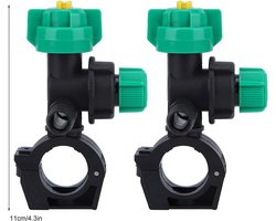 Allecta - Fan vormige landbouw sproeier nozzles (2 stuks) voor knapzak planten - boomless spuitmond