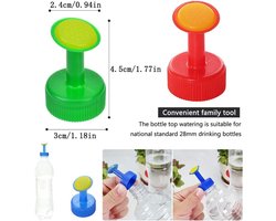 Allecto plus - Flessendop Plantbewatering Sproeiers - Zaad Zaailing Irrigatie - Tuin Irrigatie - 6 Stuks (Willekeurige Kleur)