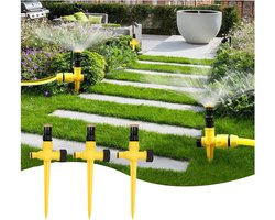 Allecto Plus - Multifunctionele Tuinsproeier 3 Stuks | Instelbaar | 360 Graden Draaibaar | Bewateringssysteem Tuin, Buiten, Binnenplaats, Gazon