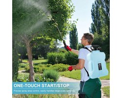 Allecto - Tuinsproeier - Elektrisch - 12 liter - Rugspuit - Verstelbare schouderbanden - Geschikt voor tuin, bosbouw, landbouw.