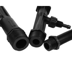 Allecto- Tuinsproeier - Irrigatiesysteem - Geel - 360 Graden - Regen - Dompelpomp - Geschikt voor Tuinbewatering - Groen Model - 1/2", 3/4", 1" Inch Pomp Op Zonne-energie, Waterdicht Automatisch Regensysteem (3/4``).