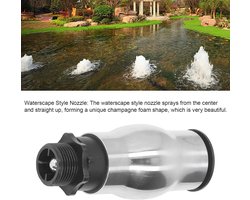 Allecto- Tuinsproeier - Langdurig gebruik - Roestvrij staal - Schuimend - Mondstuk - Gebroken - Schuimstraal - Geschikt voor tuinieren - Zilverkleurig - Installatiegemak