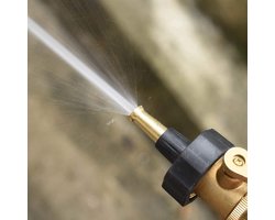 Allecto- Zwaarbelastbare- Tuinsproeier - met- Rubberen Grip - Voor- Tuinbewatering en Reiniging - Twee Stuks- Jet Sweeper Sproeier- Groen.