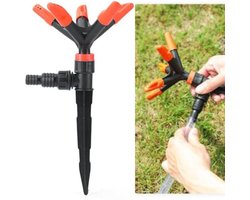 Automatische Tuinsproeie - 360° Tuin Sprinkler Rotatie - 5-Armig - Verstelbare Hoogte -Beregeningssysteem - Geschikt Voor Het Bewateren Van Planten - Roterende Gazonsproeier - Sprinkler - Water Sproeier - Gazonirrigatiesysteem Voor Buiten