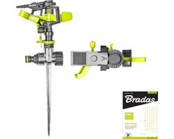 Bradas Pulserende sector tuinsproeier metaal - Doorlussen - Instelbaar