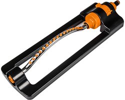 Bradas zwenksproeier – Tot 378 m² – Metalen buis – 16 sproeinozzles – Instelbaar bereik – Inclusief reinigingspin – Gazonsproeier