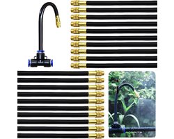 Cosensi - Spuitnevel voor terras, 20 stuks, instelbare sproeimonden - irrigatie nevelsproeier - tuin en kas irrigatiesysteem