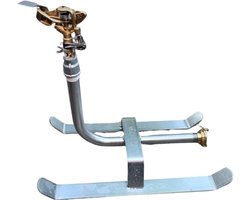 Deltaline sproeislede, max 12 meter straal, , gegalvaniseerd, 1/2 " met sector sproeier Vyr 50 messing volledig gemonteerd en getest op 4 bar