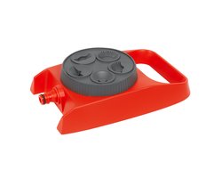 EGA Tuinsproeier – 5 Roterende Koppen – Oranje – Traploos Instelbaar – Sproeioppervlak tot 10 m²