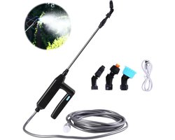 Elektrische sproeier - Daksproeier - 7,4V/1A - Elektrische tuinsproeier - Werkt op batterijen - Met 3 sproeikoppen en 5 meter slang - USB oplaadbaar - Geschikt voor gazons en tuinen