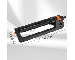 Garden Square Sprinkler - 19 Sprinklers - Lawn Sprinkler voor Watering - Geschikt voor Oppervlakken 110-250 m² - Comfort Metal Lawn Sprinkler